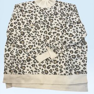 American Eagle Outfitters Cream Ribbed Neck Jegging Fit Top